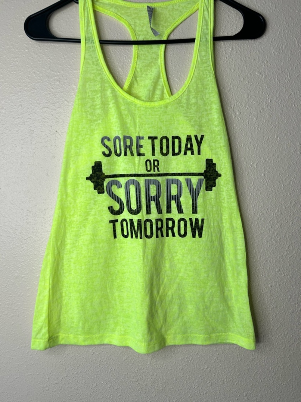 OMT Active tank top sore today or sorry tomorrow